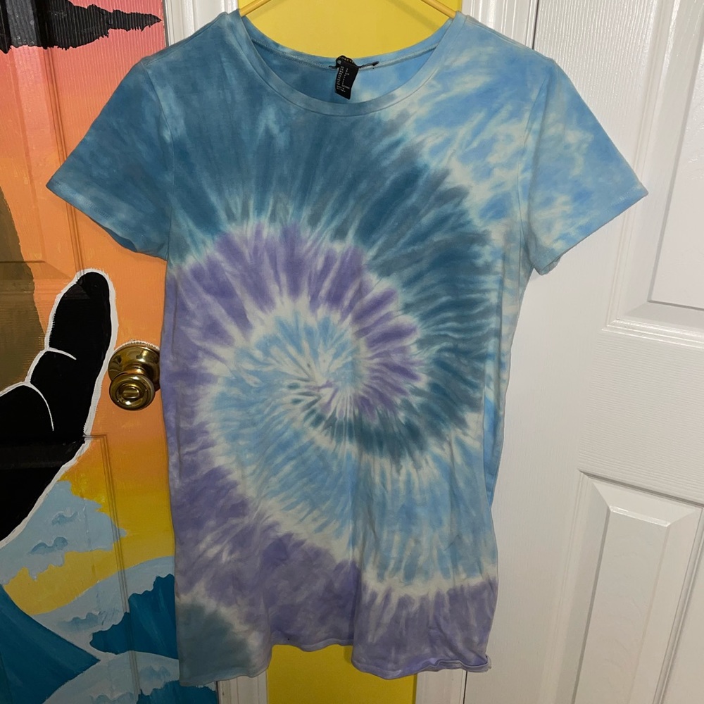 Forever 21 tie dye t shirt dress